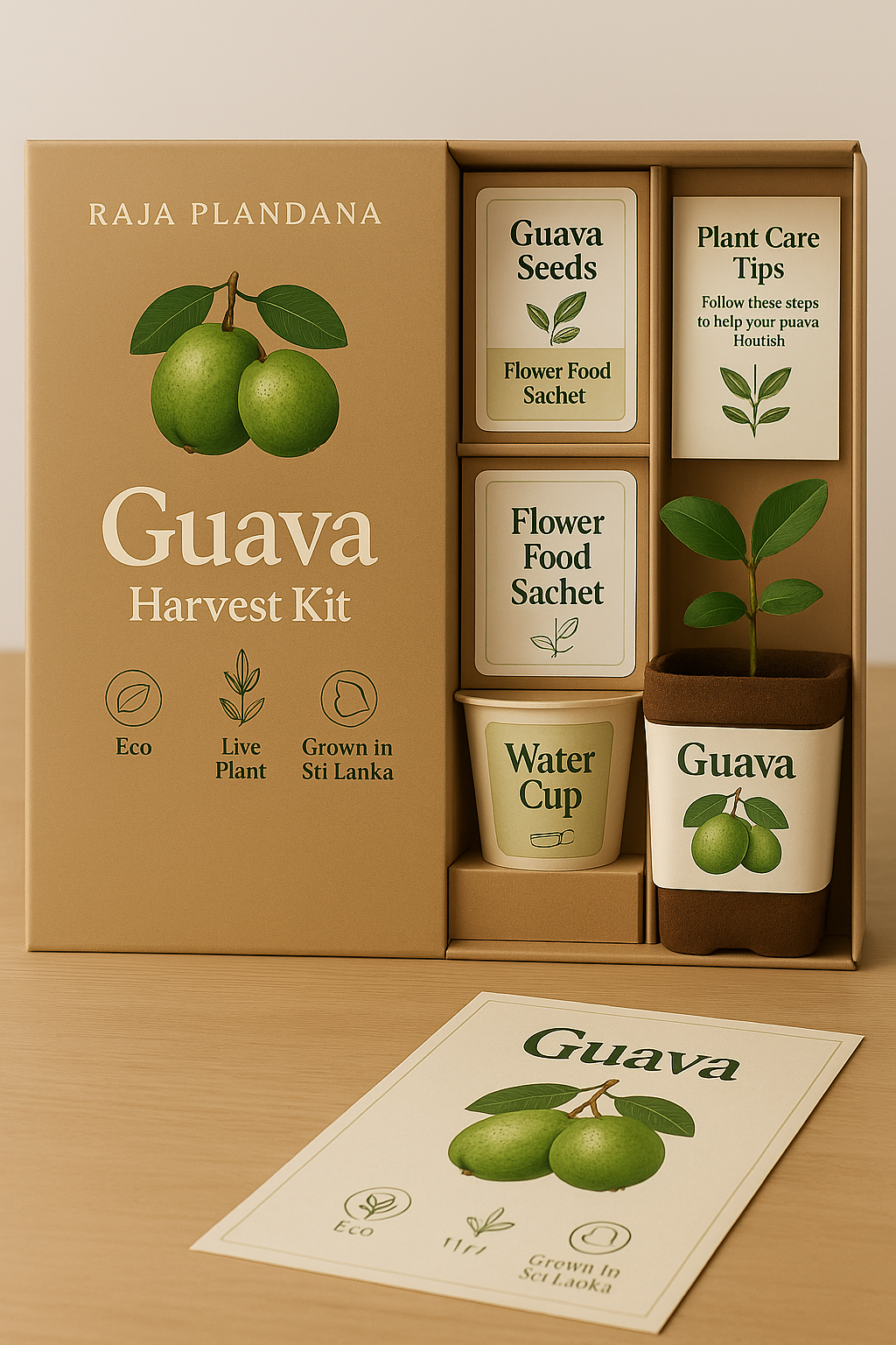 Guava Harvest Kit – Live Fruit Plant Gift Box | Modern Ceylon