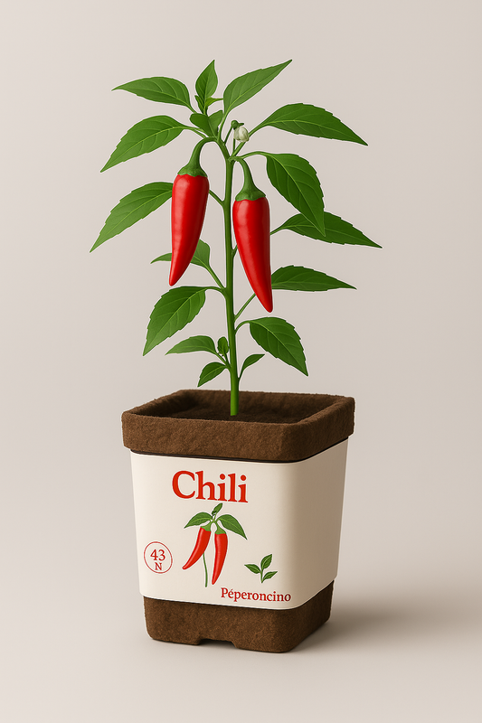 Chili Grow Kit – Modern Ceylon | Live Plant + Seeds + Food + Care Kit